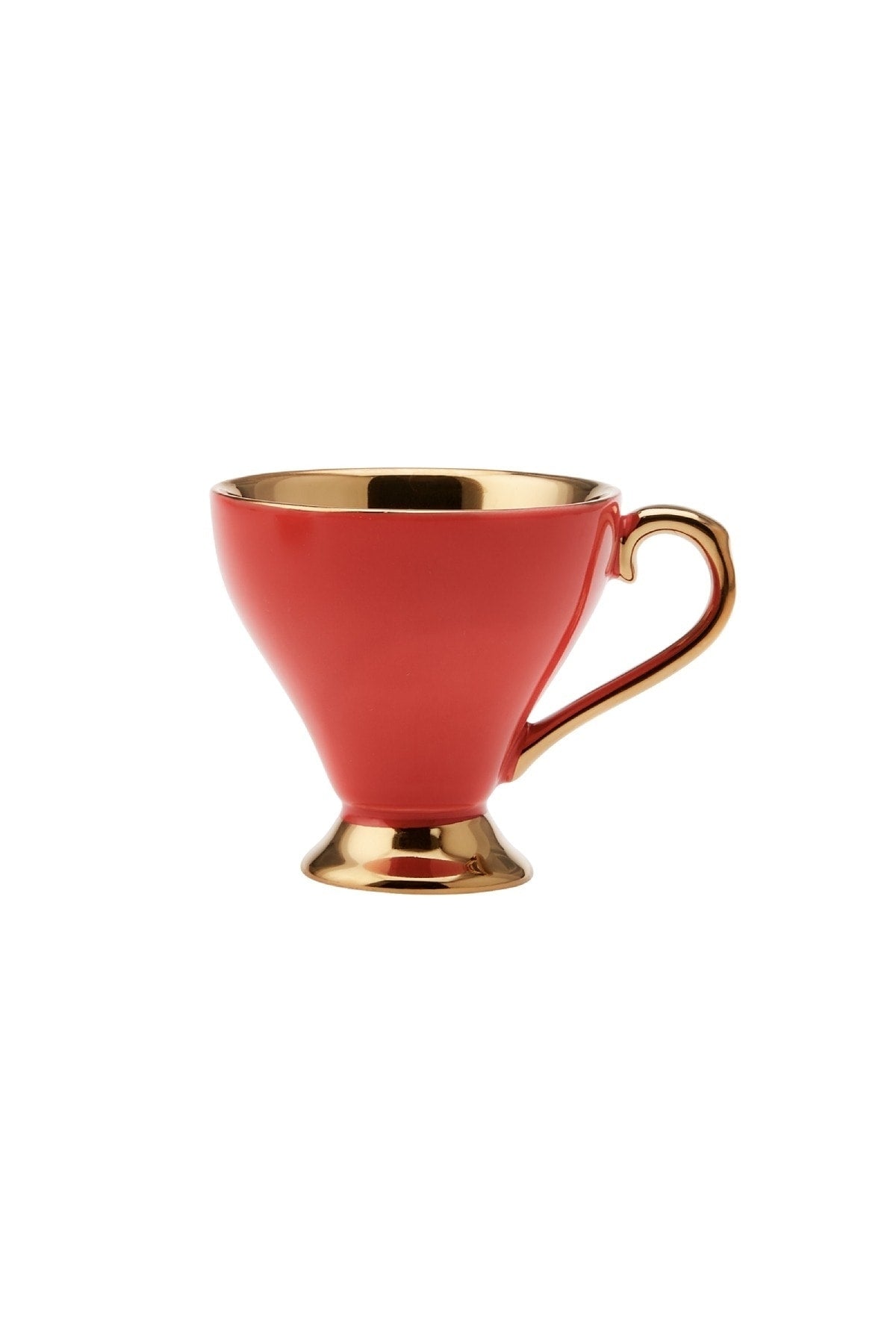 Luxury Red Set Of 6 Coffee Cups 90 Ml