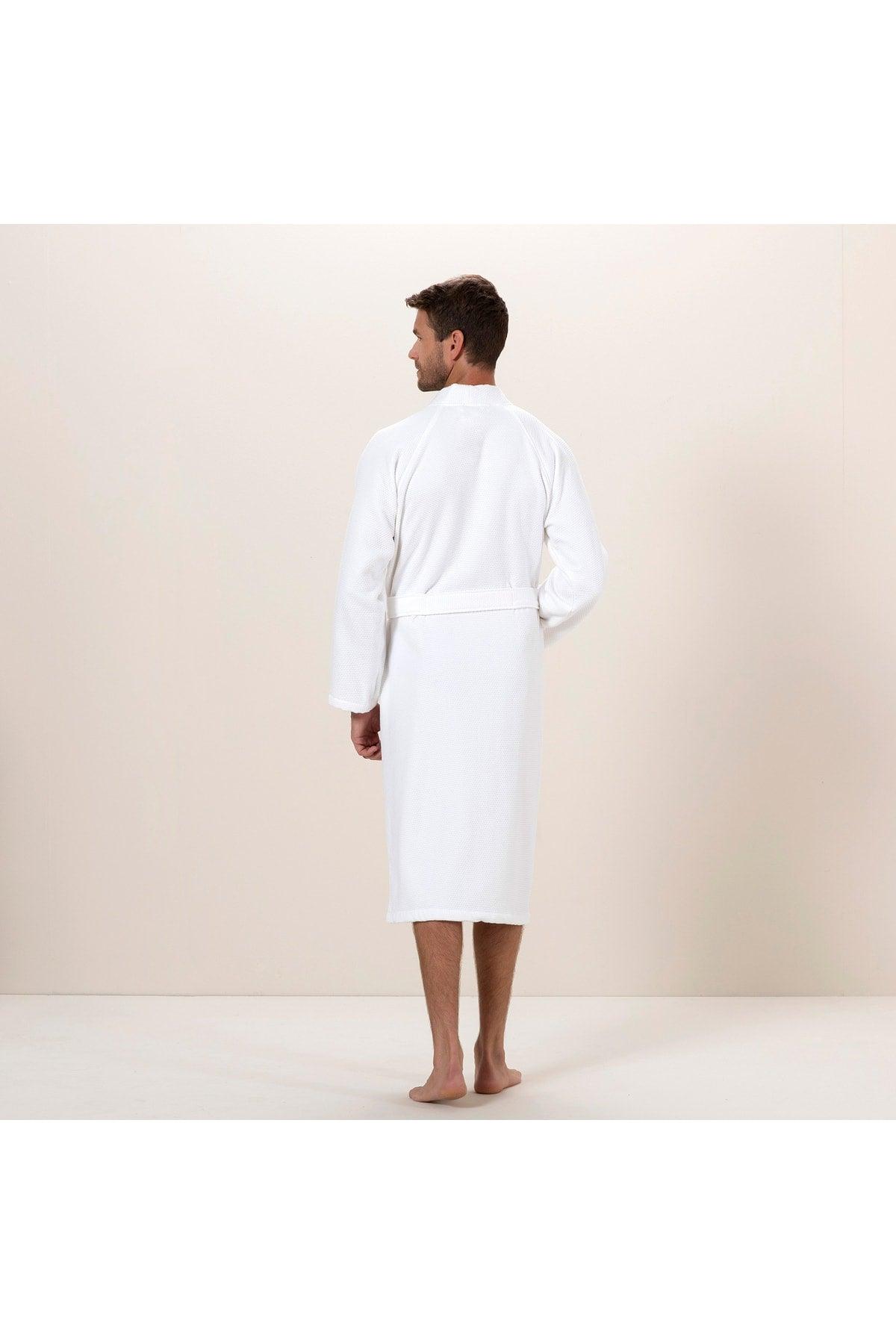 Sobeska Men's Bathrobe White - Swordslife