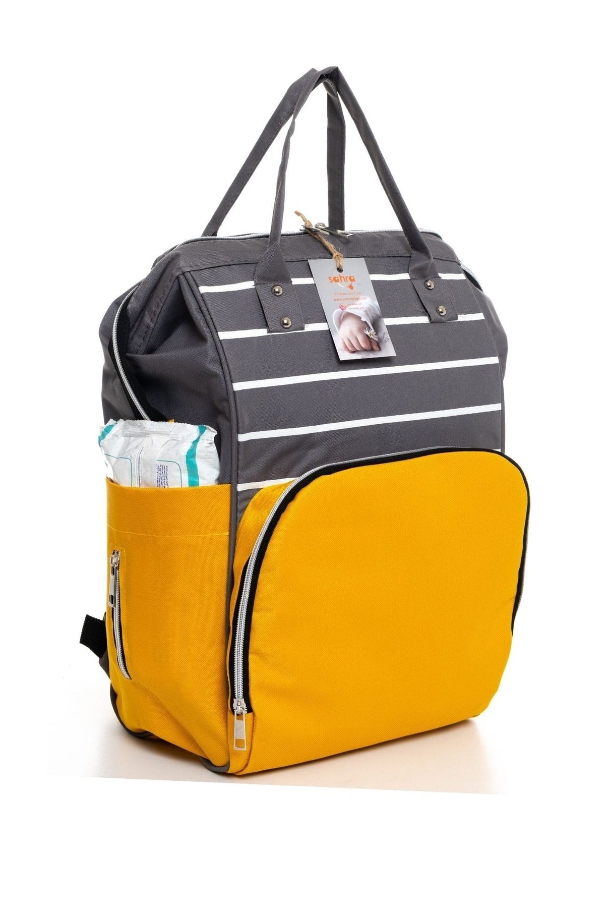 5 Piece Maternity Set (Baby Care Backpack, Hospital Exit, Chickpea Blanket, 10 Wipes And 3 Socks)