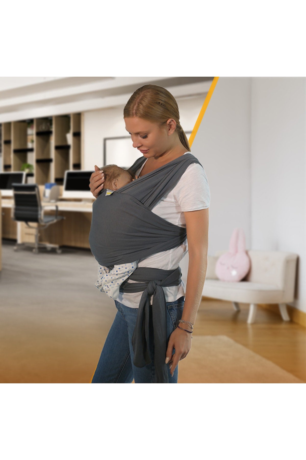 Flexible Wrap Sling Baby Carrying Wrap 100% Cotton Quality Tested Certified Sling