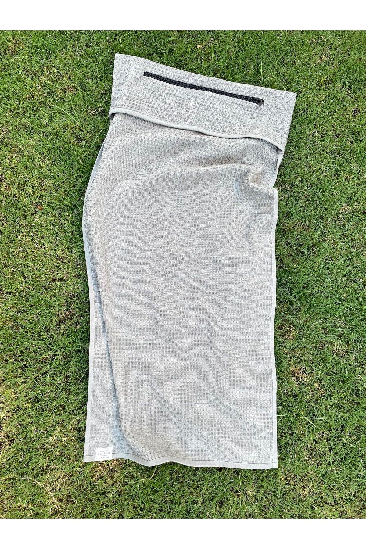 Fitpro 50x100 Cm Sports Fitness Towel with Zipper Pocket - Swordslife