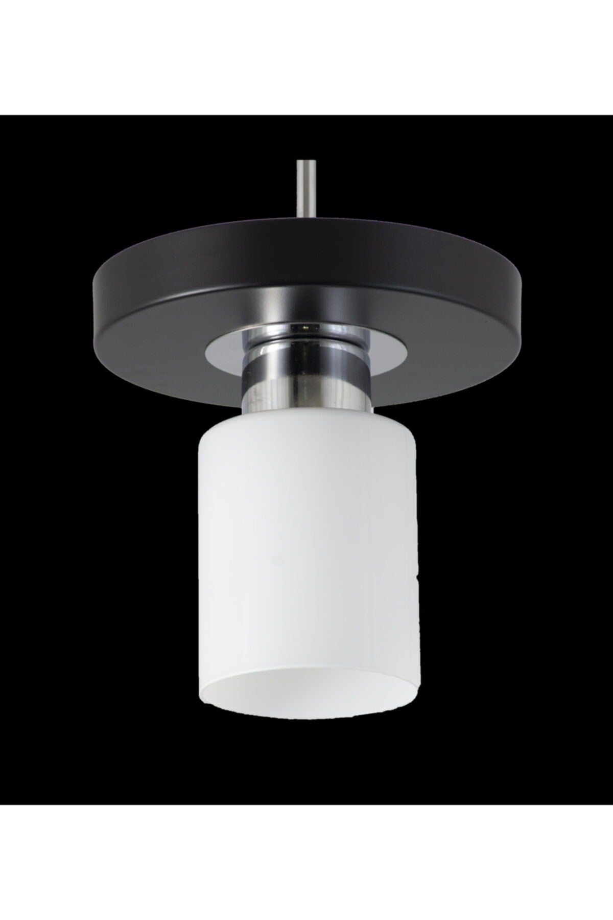 Single Modern Sports Model Round Tray Black Chandelier