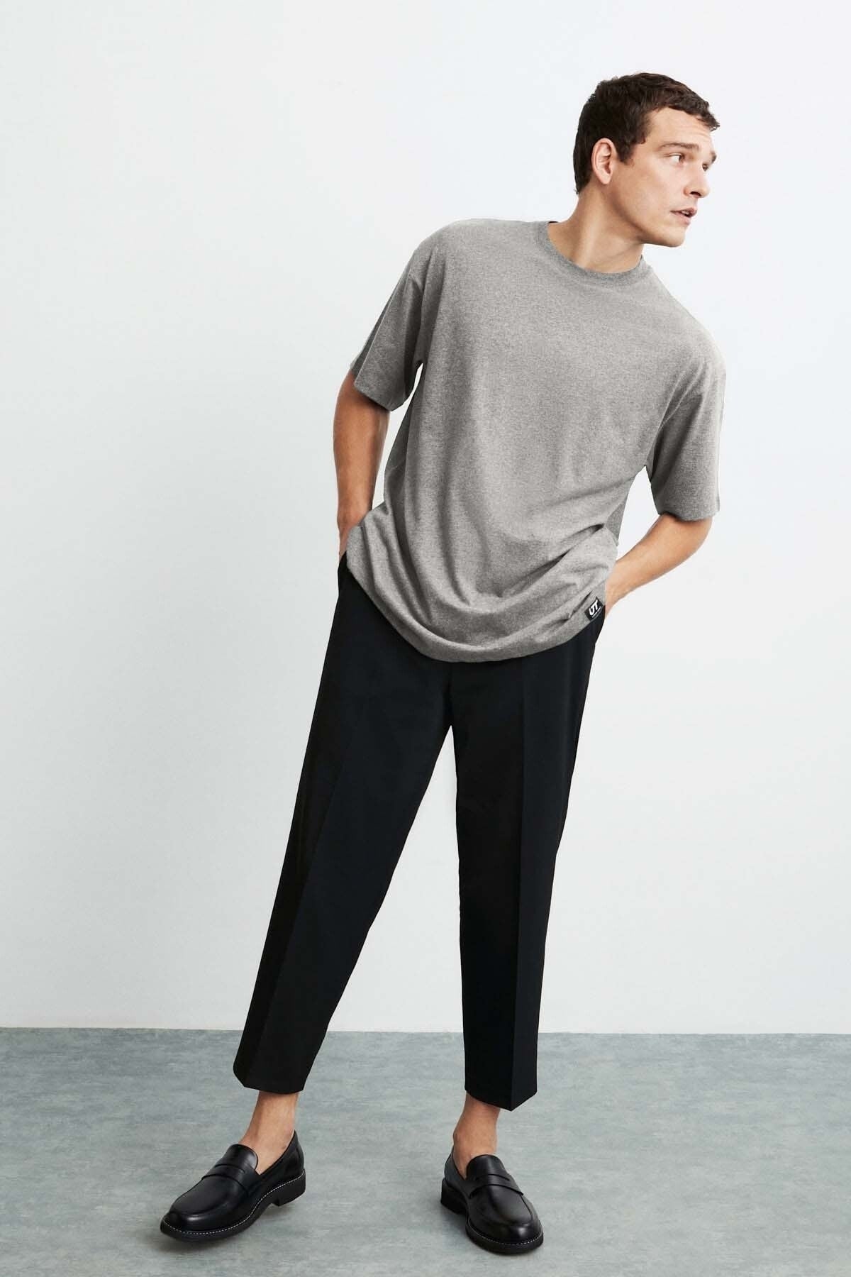 Jett Oversize Graymelange T-Shirt