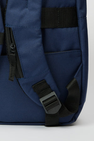 Men'S Navy-Brown Logo School-Backpack
