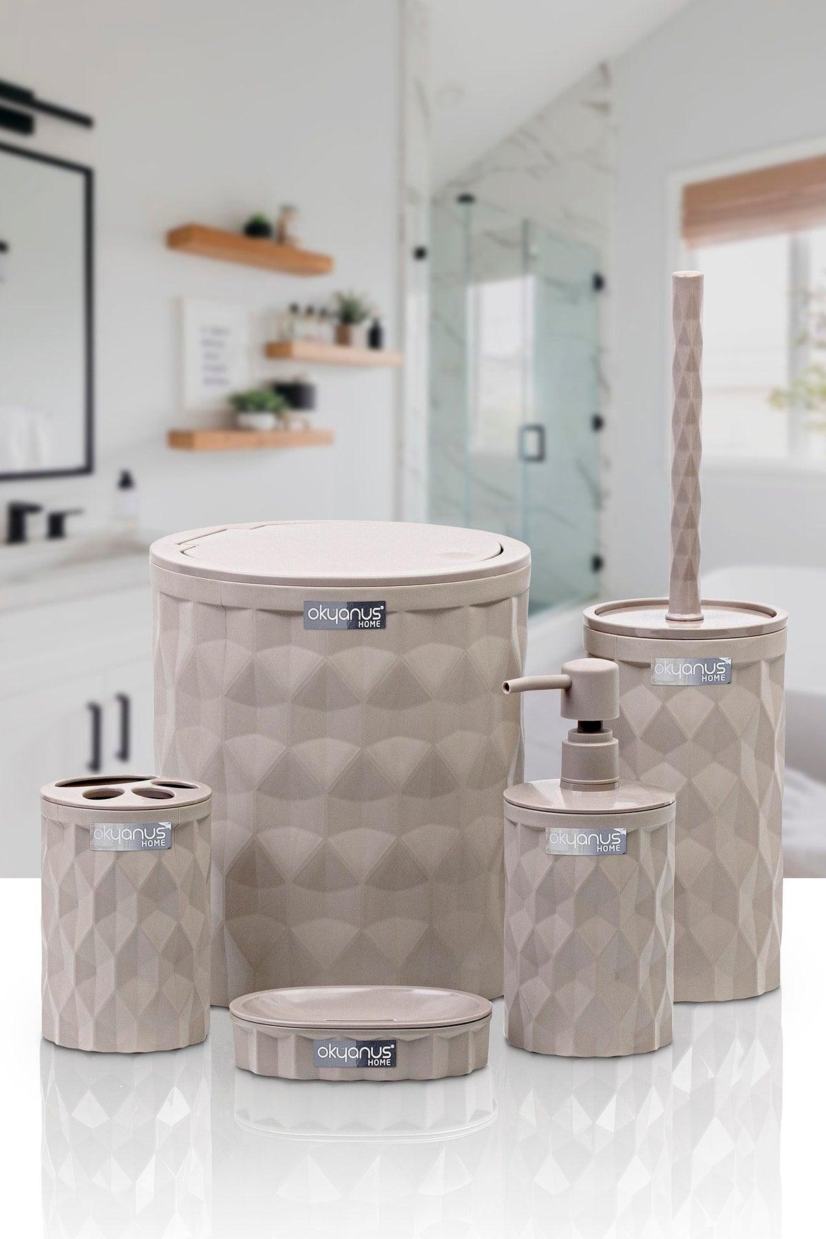 Diamond Mink Click Cover 5 Pcs Bathroom Set - Swordslife