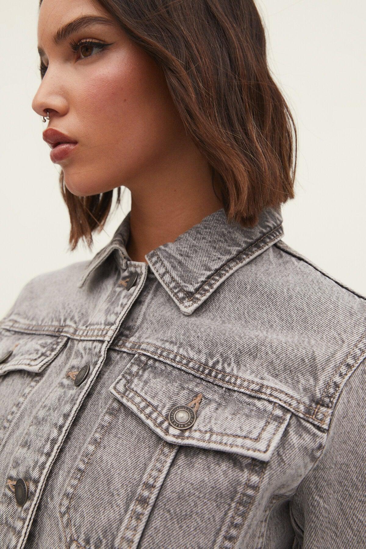 Stretch Denim Women's Jacket - Swordslife