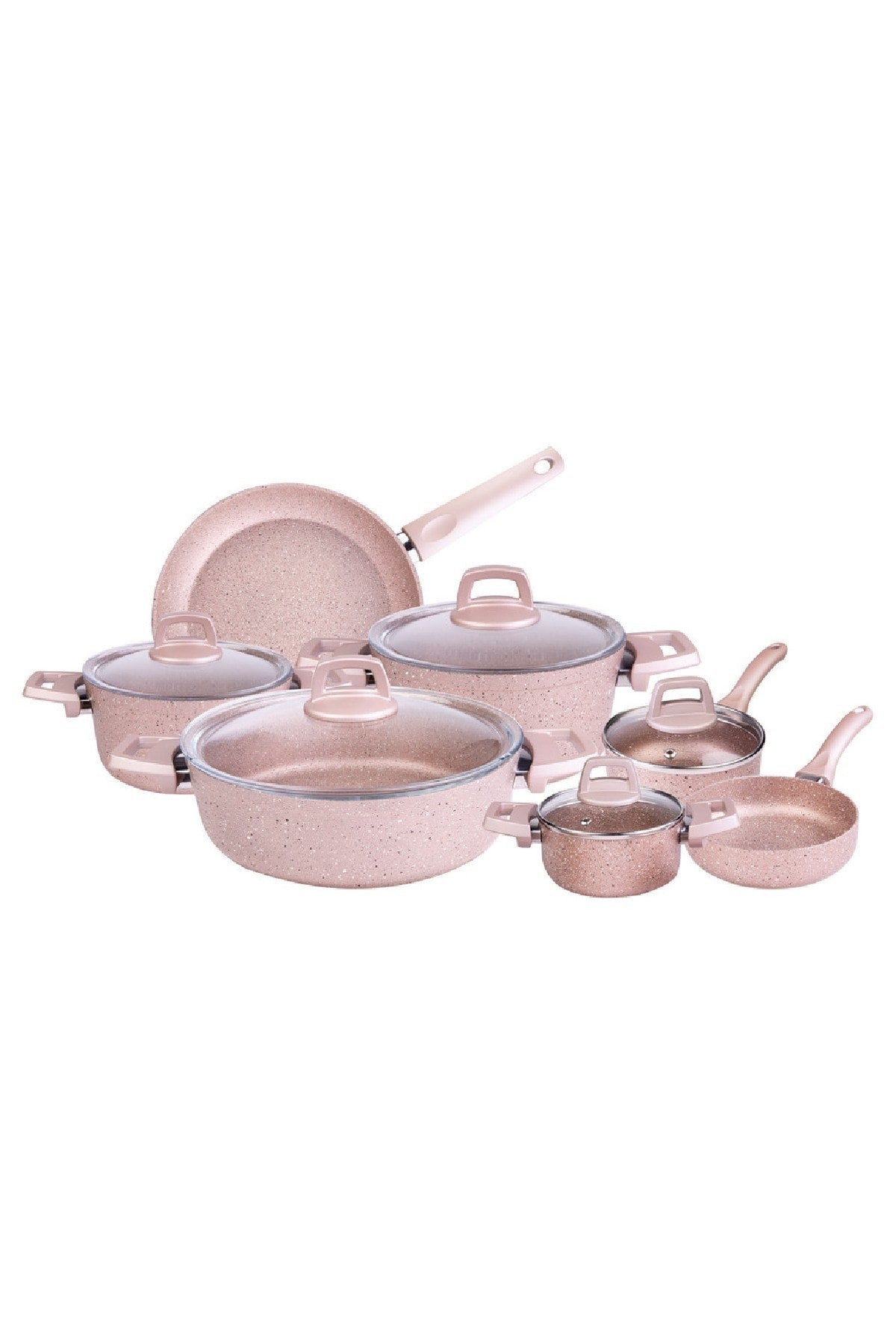 Biogranit Rosegold 12 Piece Cookware Set