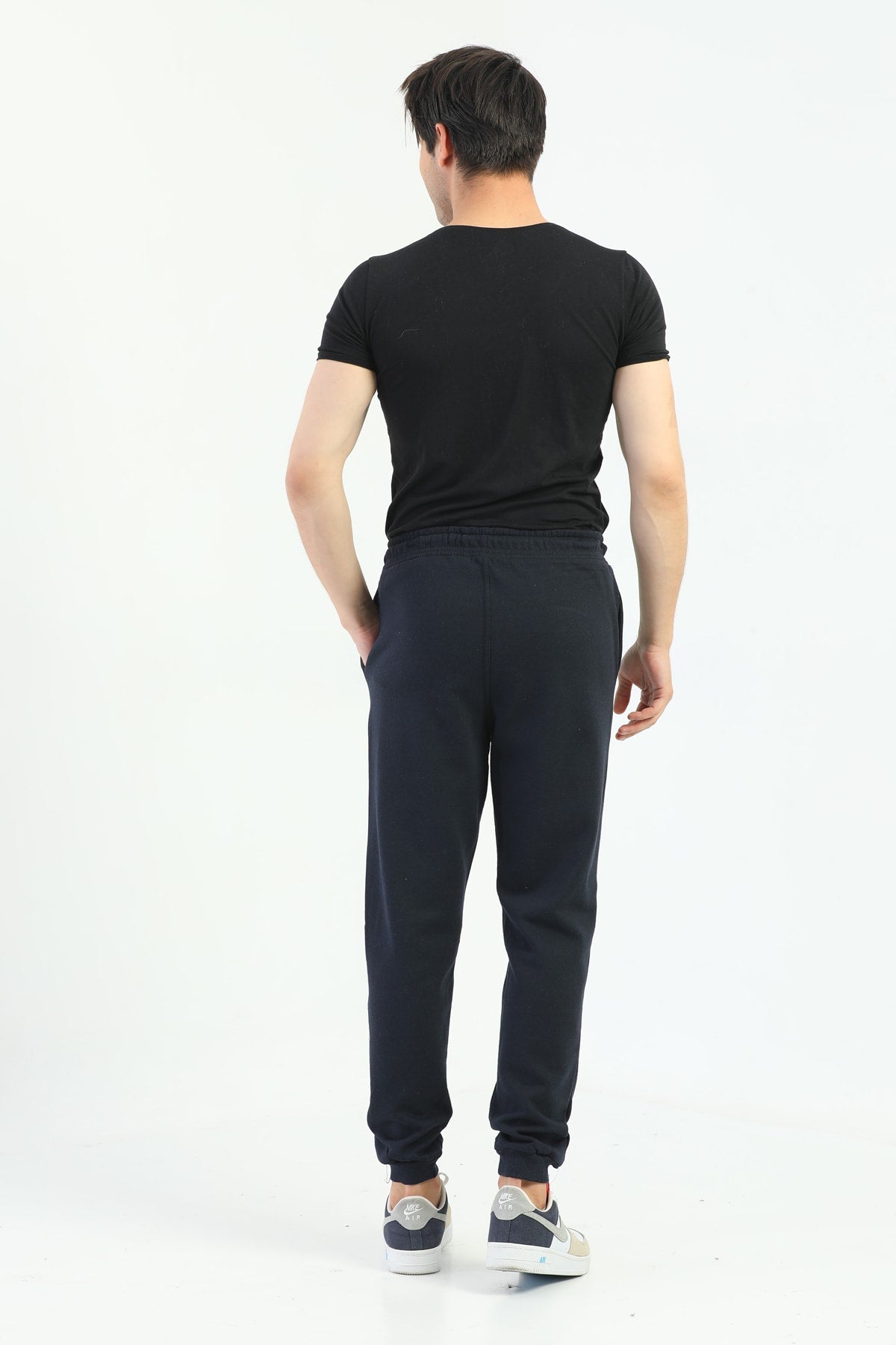 Dark Navy Raised Jogger Men'S Sweatpants