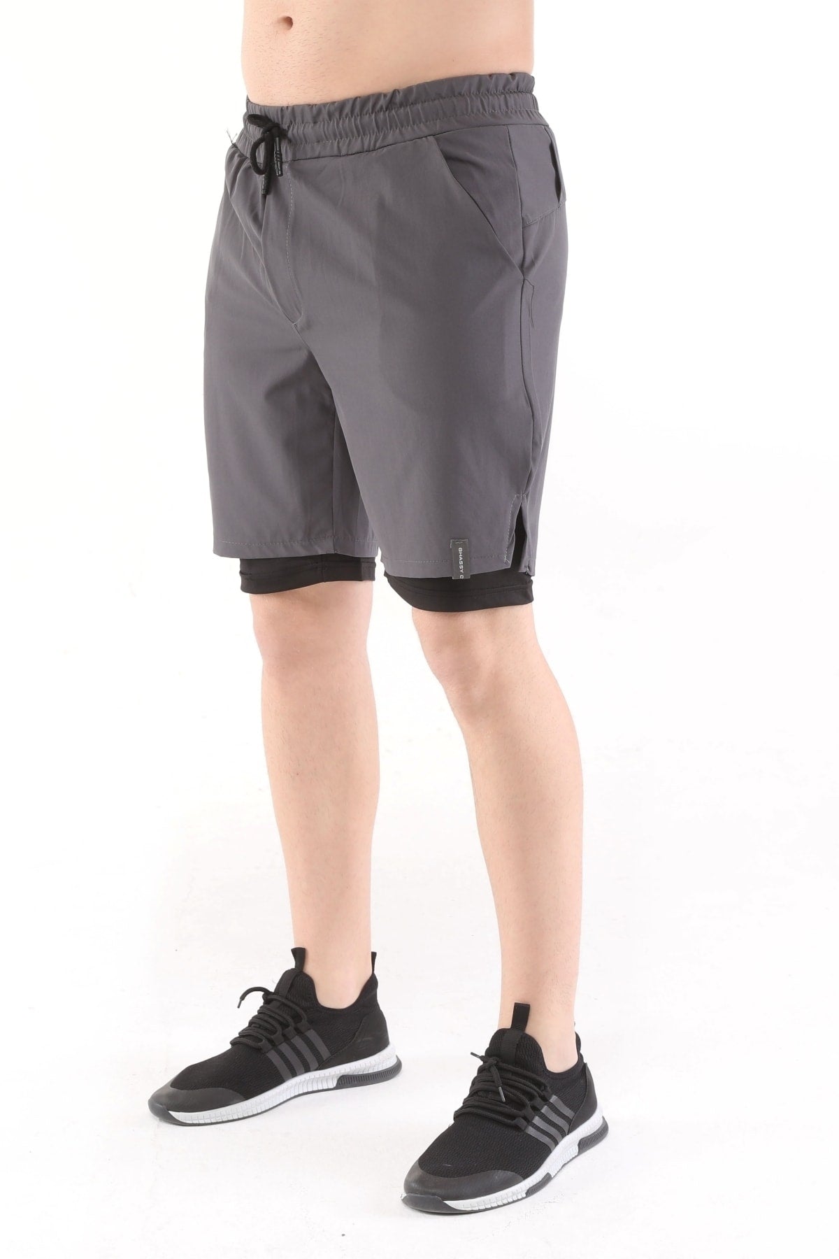 Men'S Running Quick Dry Micropoly Training Turf Fitness Short Tights Outdoor Shorts