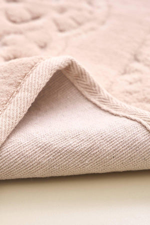 Lotus 2-Piece Cotton Toilet Seat, Powder Bath Mat Set - Swordslife