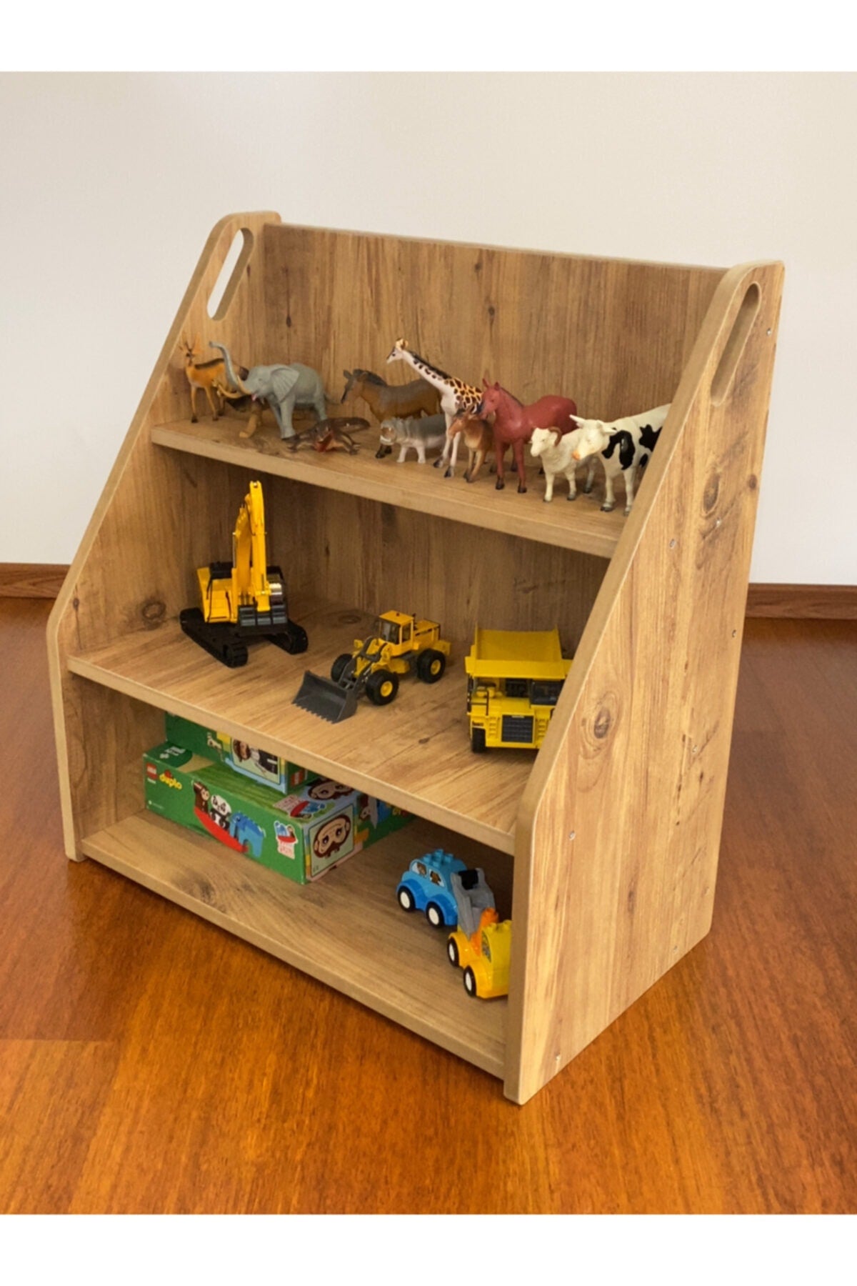 Brown Toy Rack