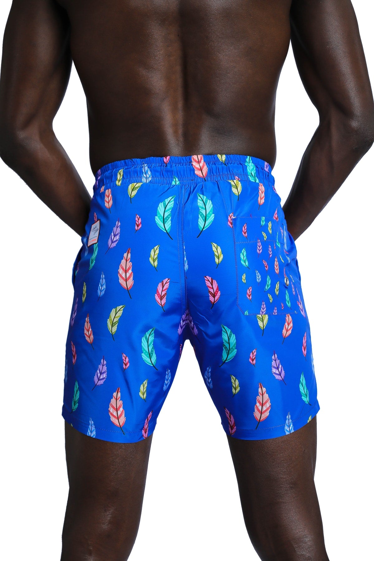 Men'S Patterned Blue Sea Shorts