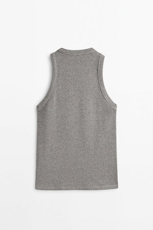 Ribbed Halter Neck Top - Swordslife