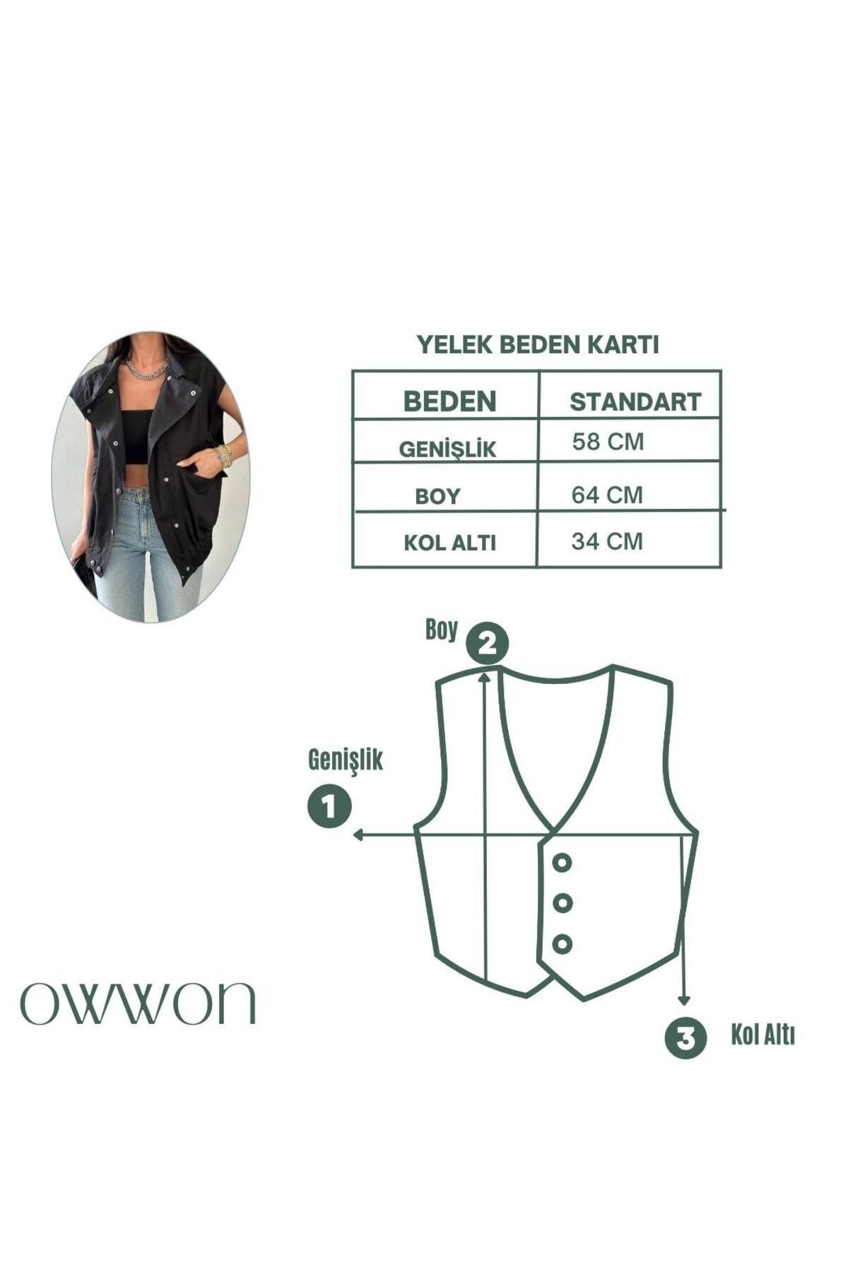 Women's Black Cover Pocket Detailed Gabardine Vest - Swordslife