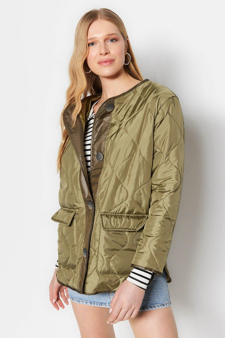 Khaki Oversize Coat TWOAW23MO00134 - Swordslife