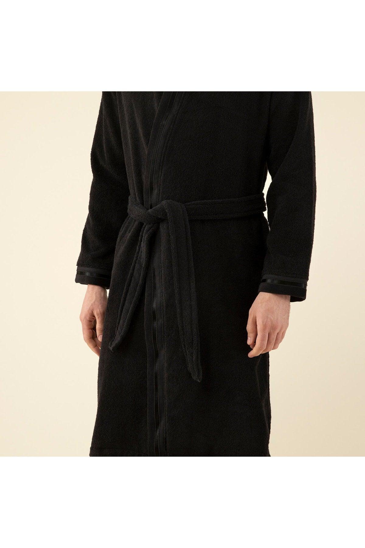 Chic Men's Bathrobe Black - Swordslife