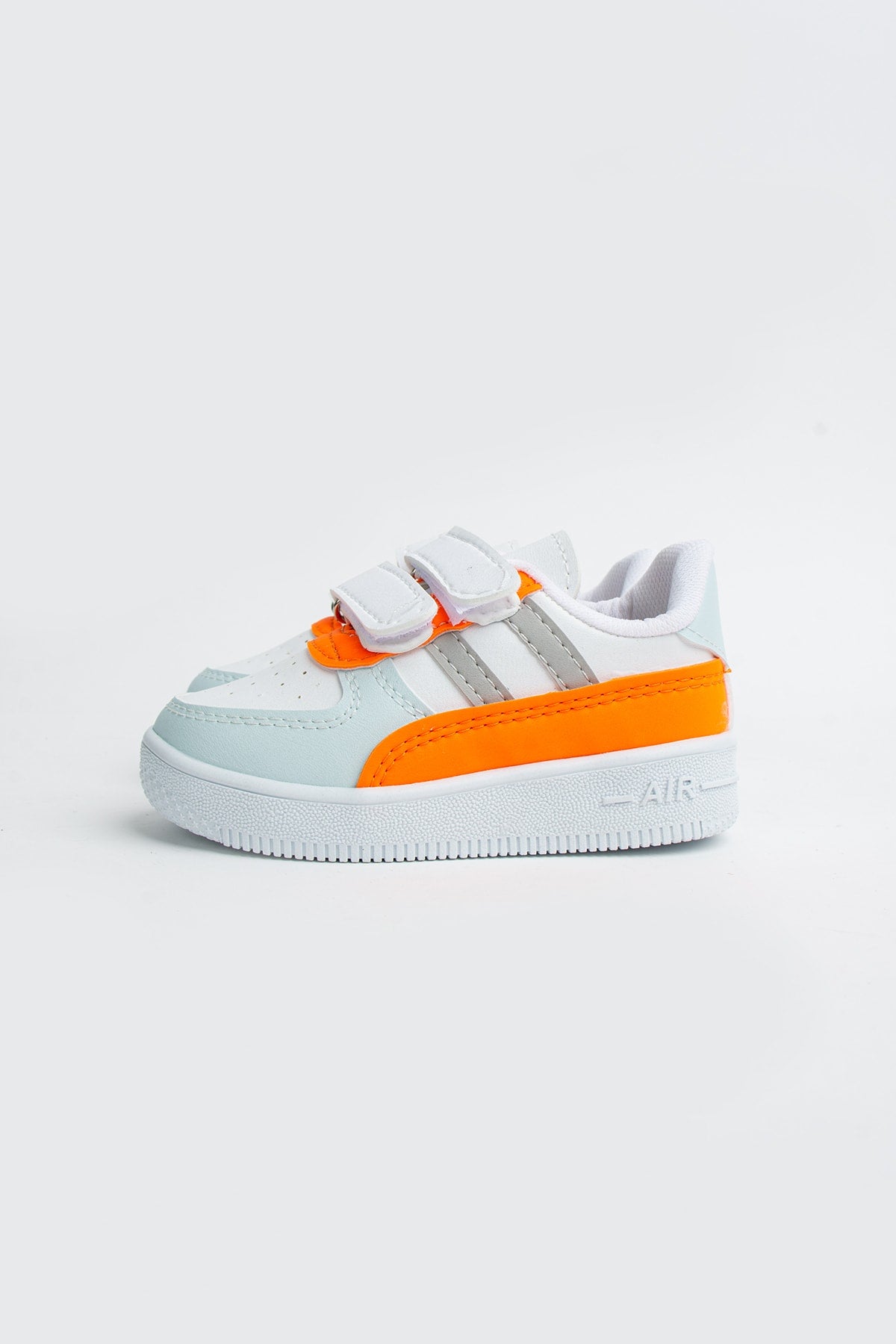 Kids Gray Orange Sneakers Kids Shoes