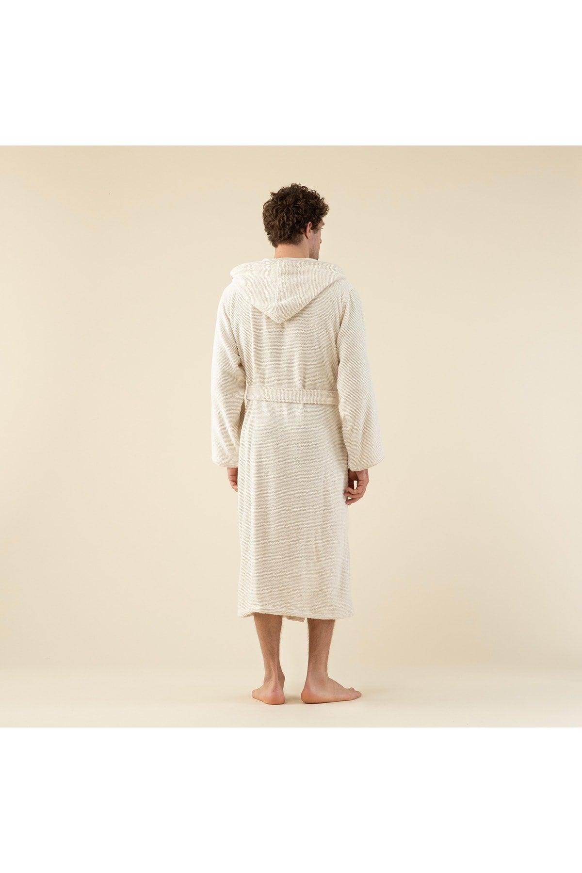 Lydia Unisex Bathrobe Natural - Swordslife