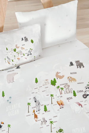 Atlas Cotton Satin Baby Duvet Cover Set