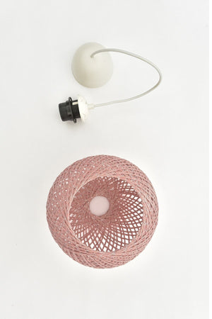 Balle Powder Pendant Lamp Ball Chandelier White Cable