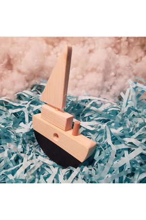 Handmade Wooden Toy Baby Ship Children'S Imagination Gift Toy