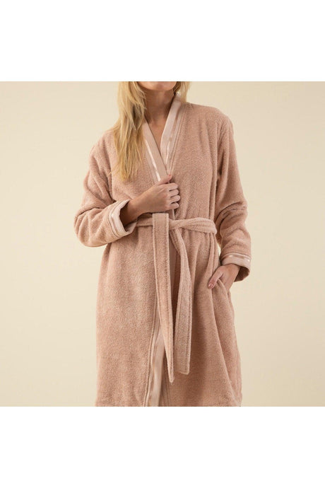 Chic Women's Bathrobe Dark Salmon - Swordslife