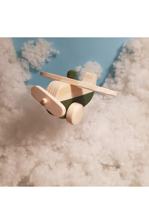 Handmade Wooden Toy Airplane, Educational, Creative, Vintage And Natural And Safe Wooden Baby Toy