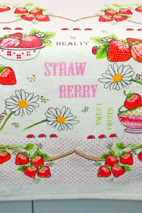 Kitchen Cotton Printed 30x50 Cm Hand Face Kitchen Towel Soft Patterned Water Absorbent Towel - Swordslife