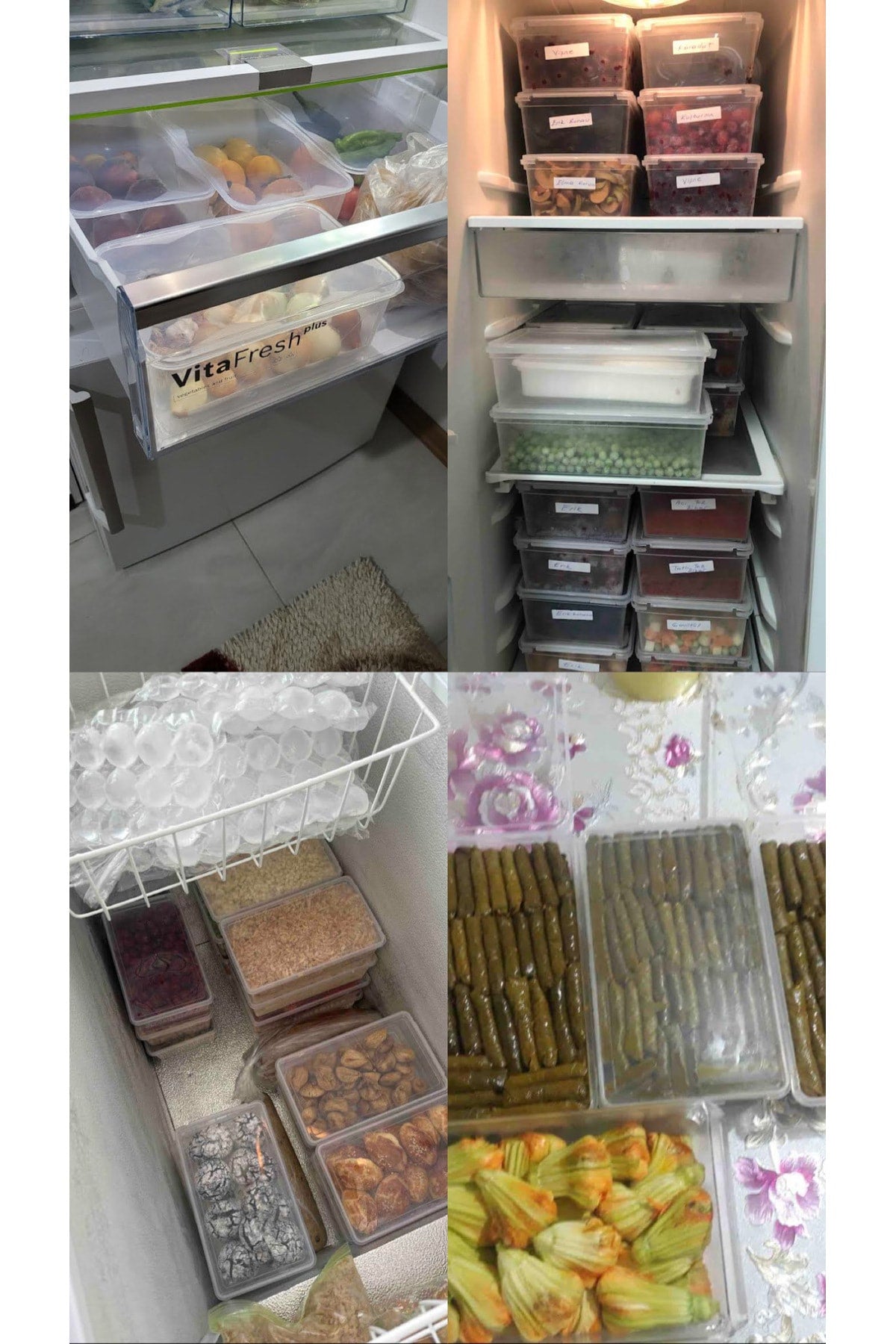 Plastic Storage Container 1 Ltre 10 Pieces Self-Covered Freezer And Food Leak Proof 19x13x6 Cm