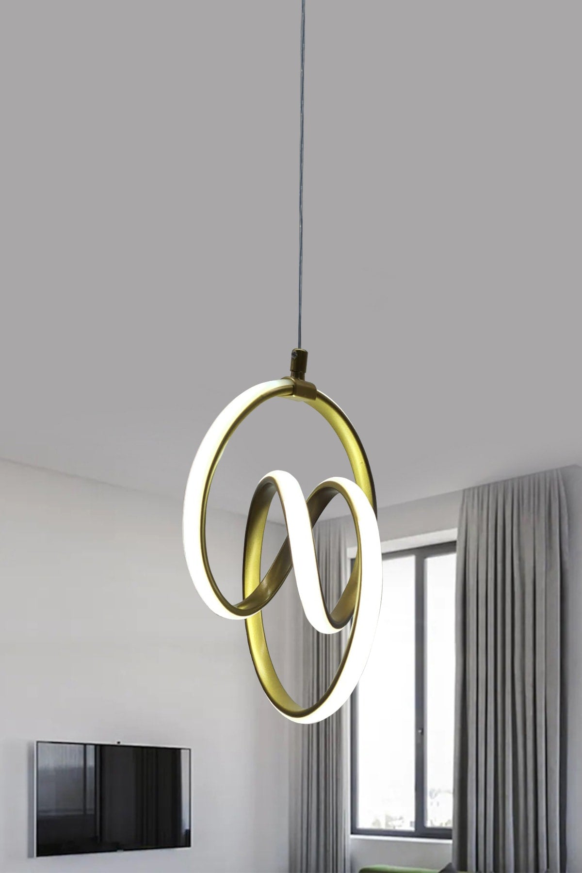 Modern Pendant Lamp Gold Case White Light Led Chandelier 1 Year Warranty Led Chandelier