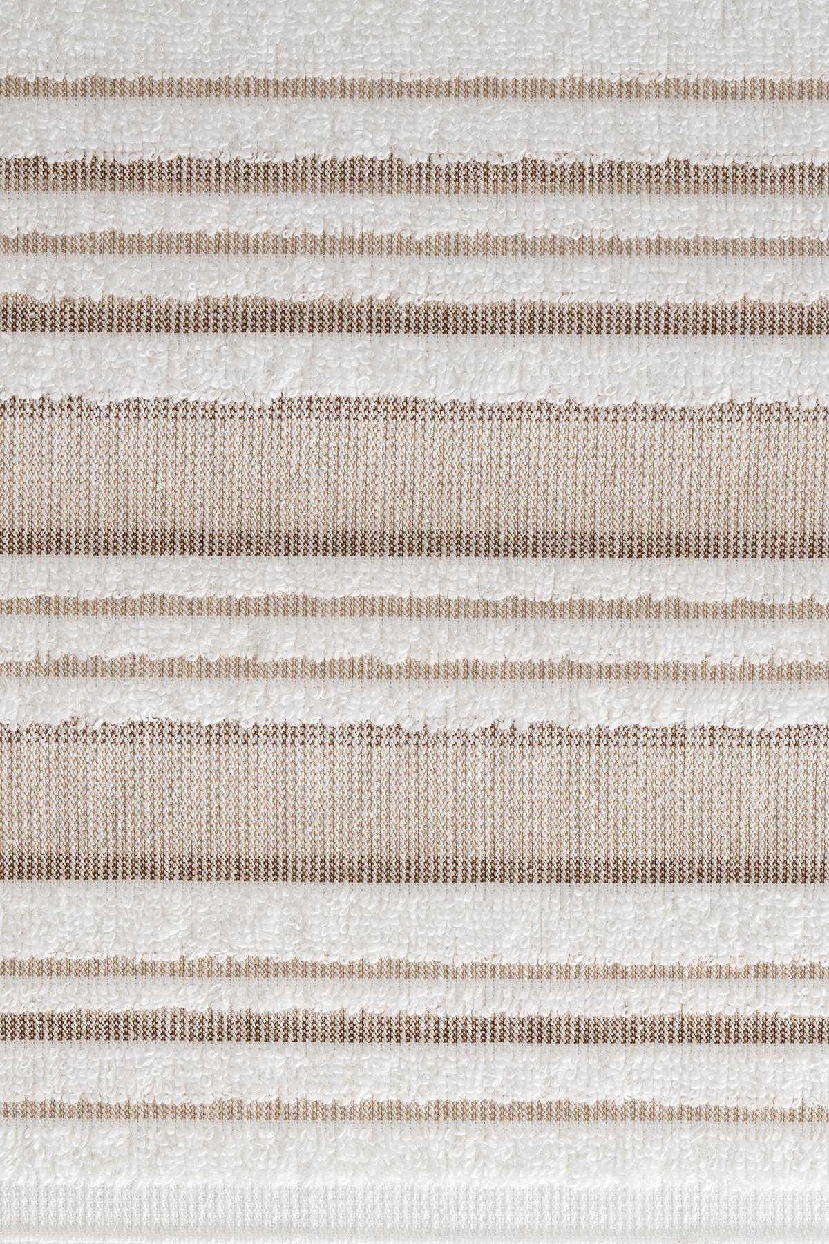 50x90 + 70x140 Cm | Fringe Detailed | 100% Cotton | Vip Brown | Bath Towel Set - Swordslife