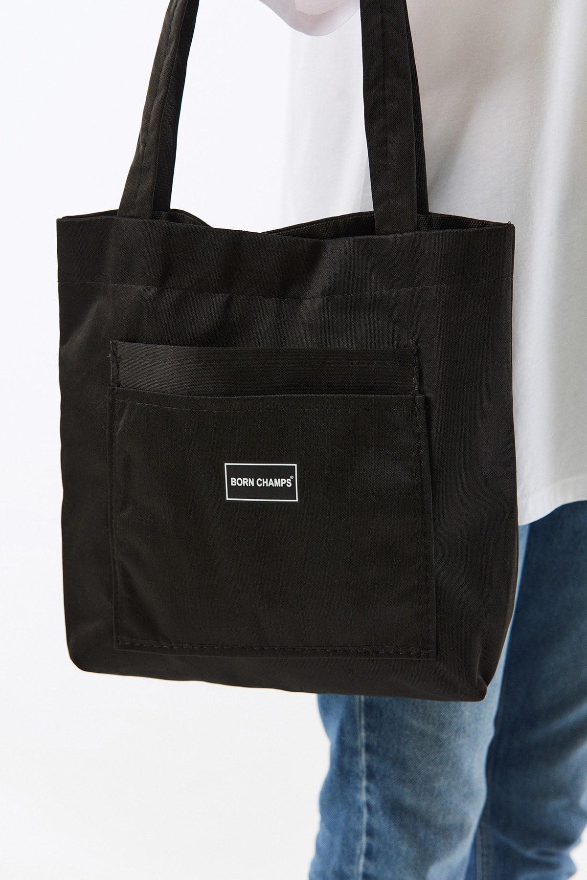 Cloth Handbag With Pocket