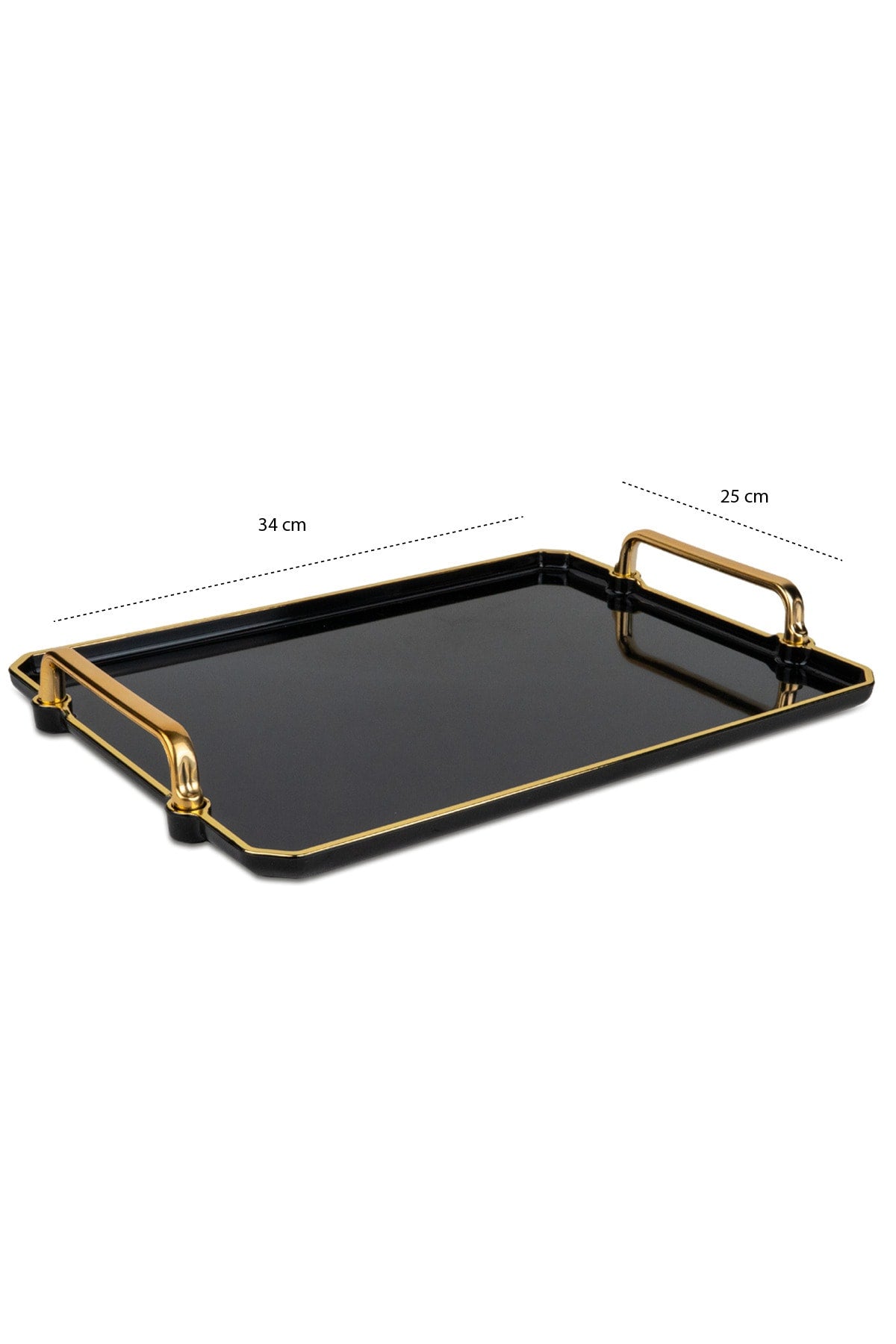 Black Tray Presentation Decorative Home Tableware Kitchen Tea Coffee Tray