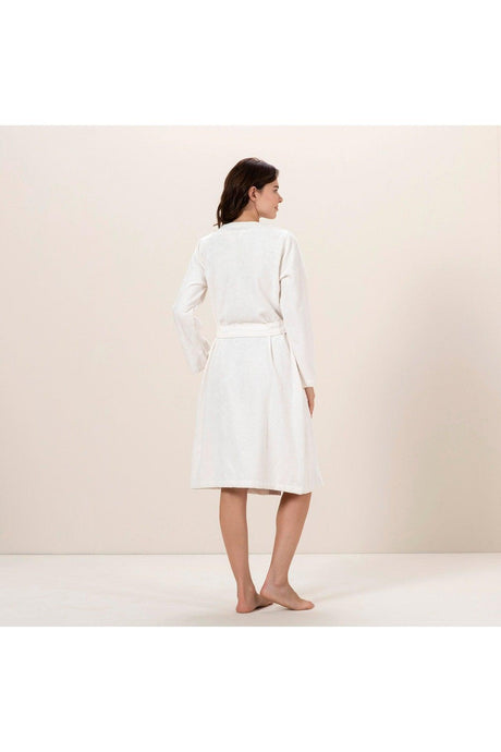 Alice Women's Bathrobe Ecru/beige - Swordslife