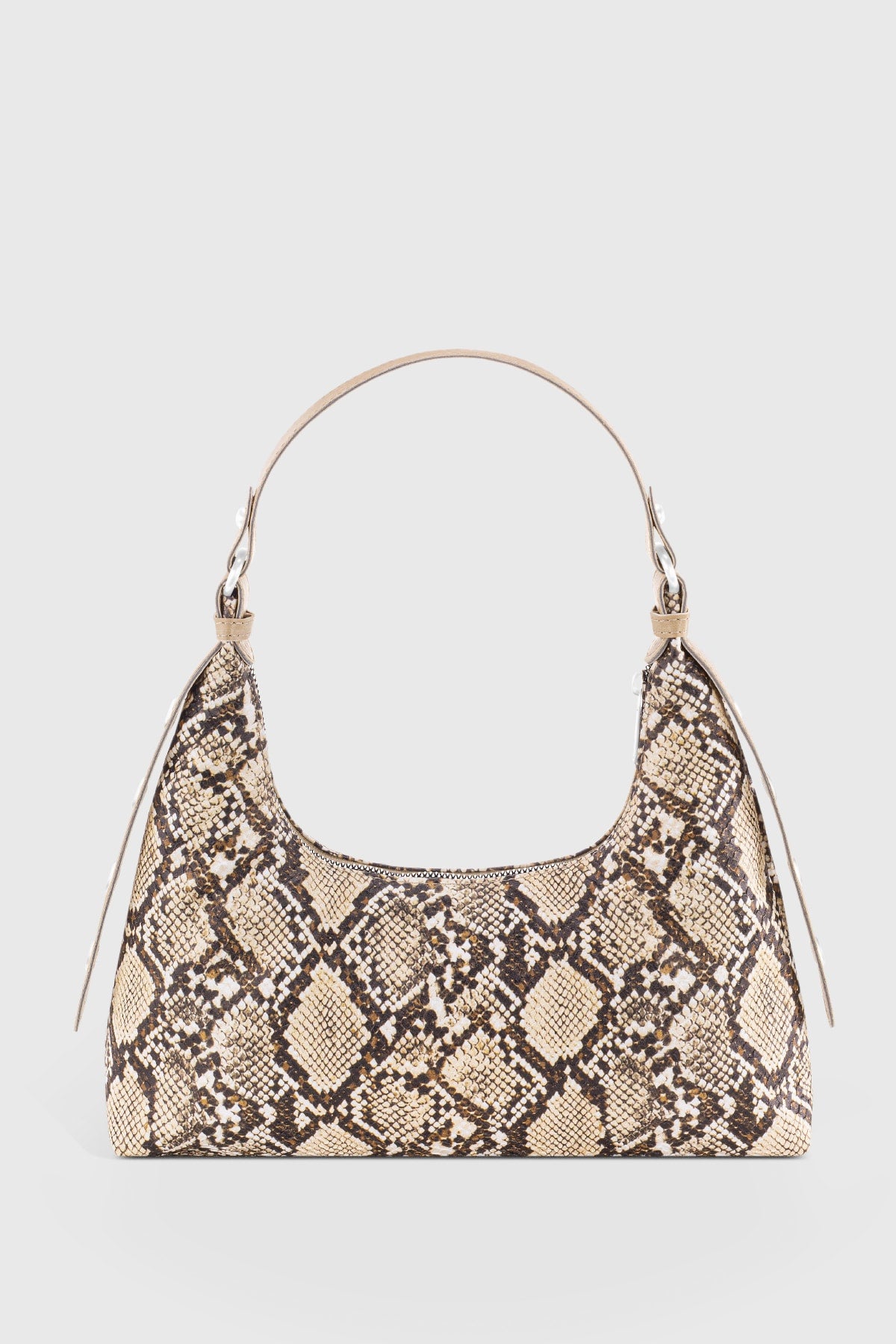 Women's Snakeskin Patterned Baguette Bag 205