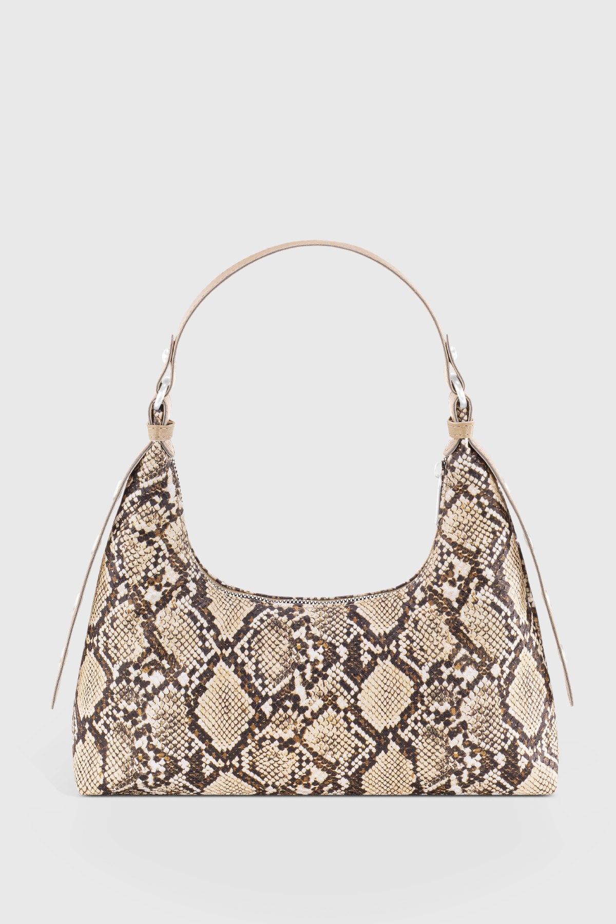 Women'S Snakeskin Patterned Baguette Bag 205