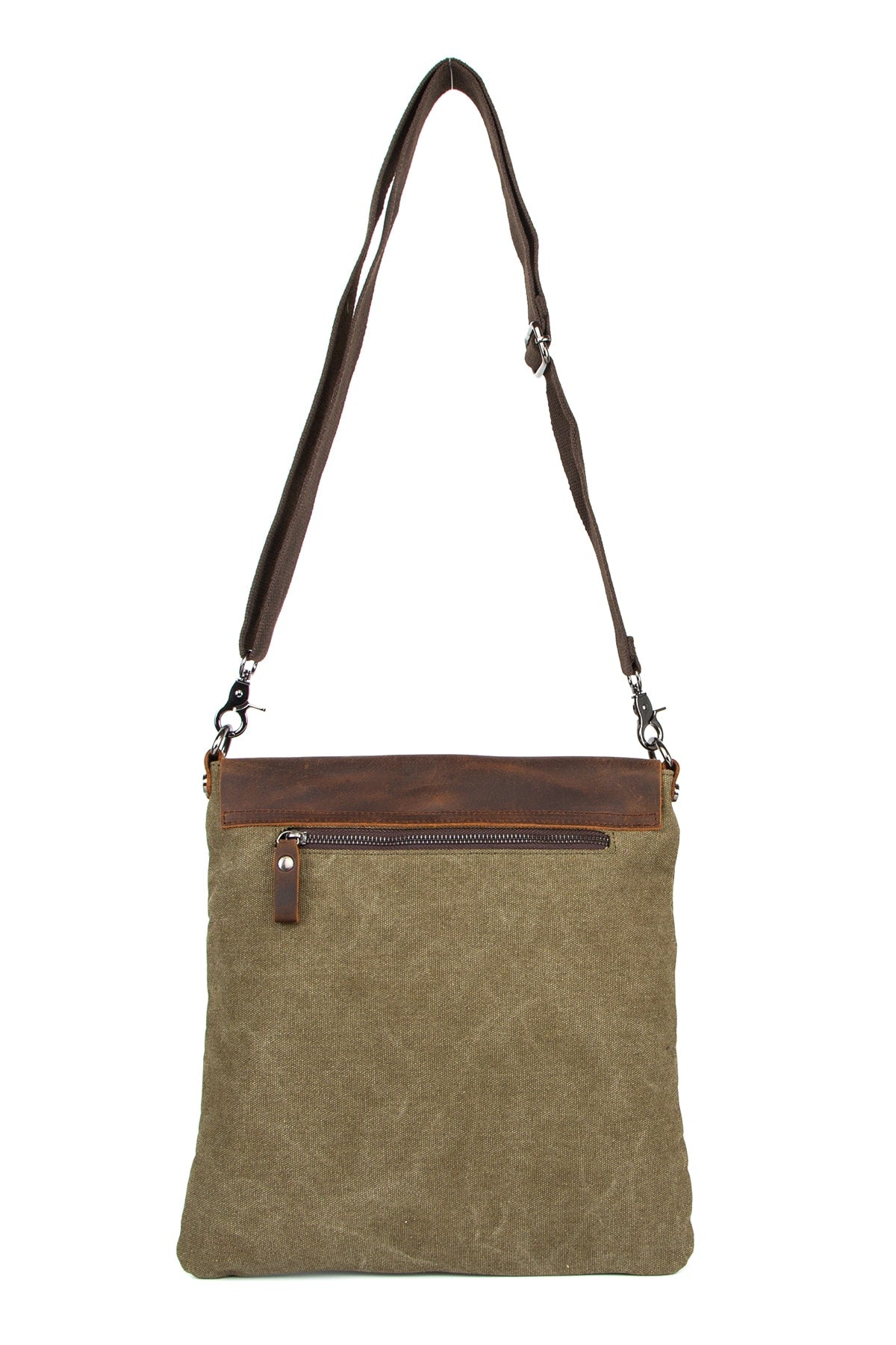 Cross The Borders With The Multifunctional Canvas Messenger Bag Khaki