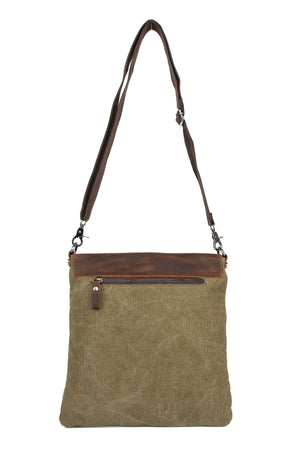 Cross The Borders With The Multifunctional Canvas Messenger Bag Khaki