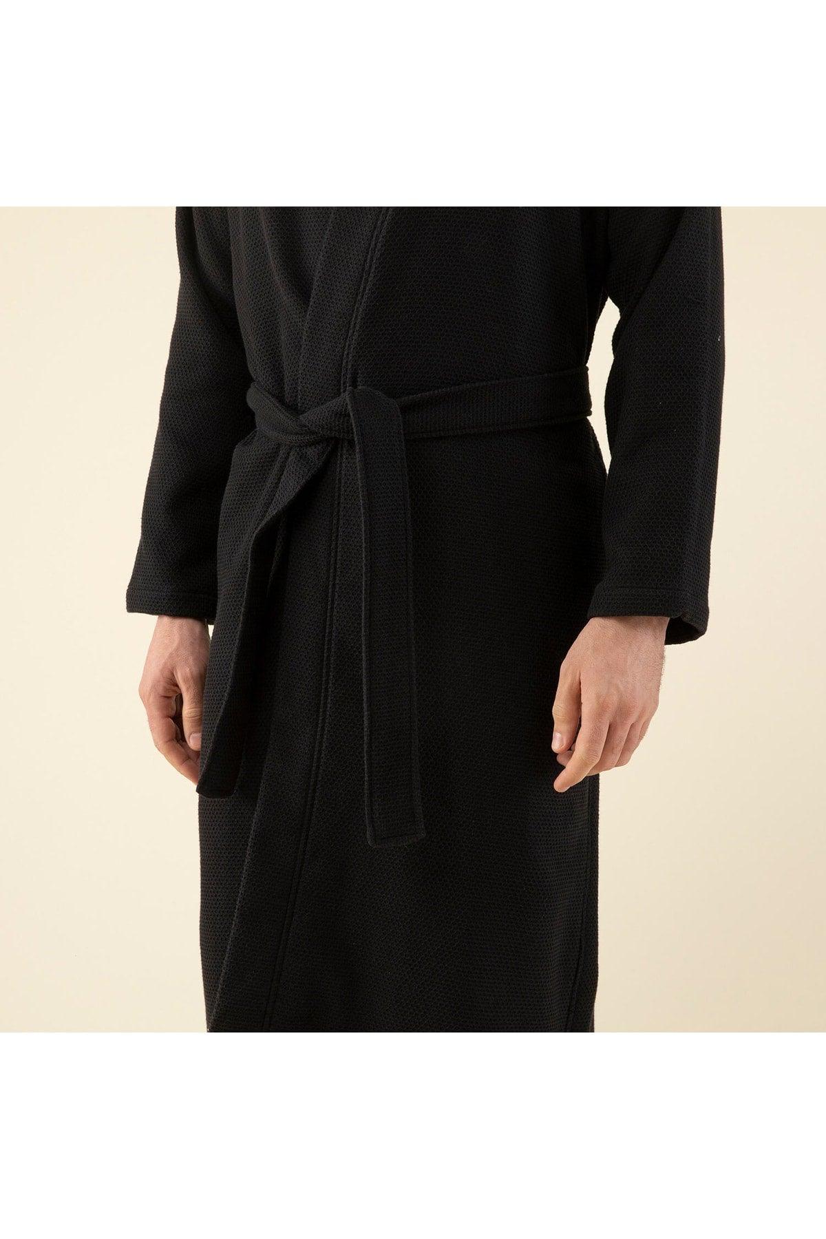 Sobeska Men's Bathrobe Black - Swordslife