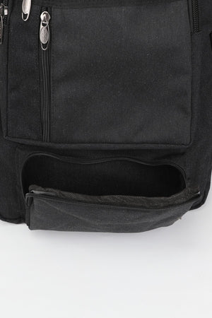 17 Inch Multi-Compartment Canvas Daily & Mountaineer Backpack With Laptop Compartment