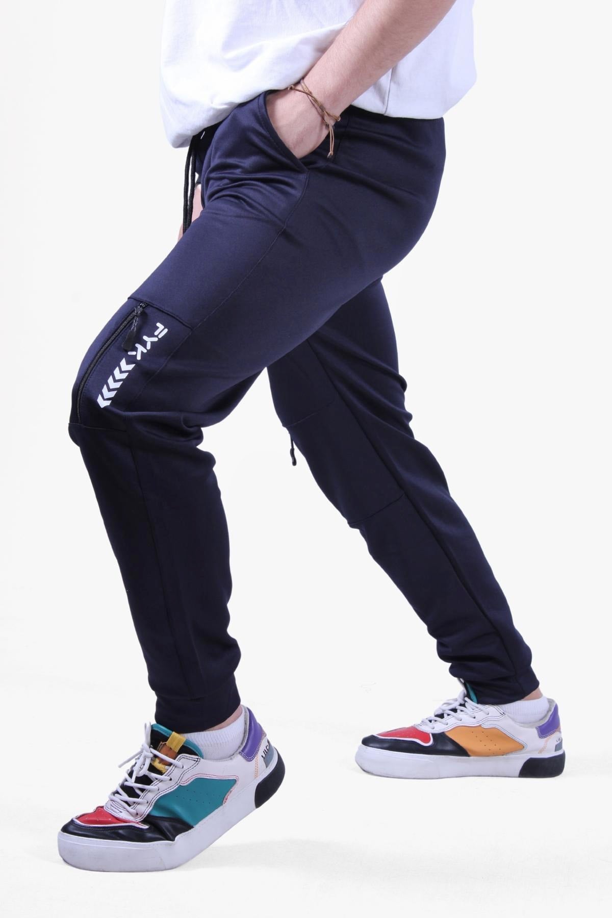 Sml-Xl-Xxl Text Printed Slim Fit Men'S Sweatpants