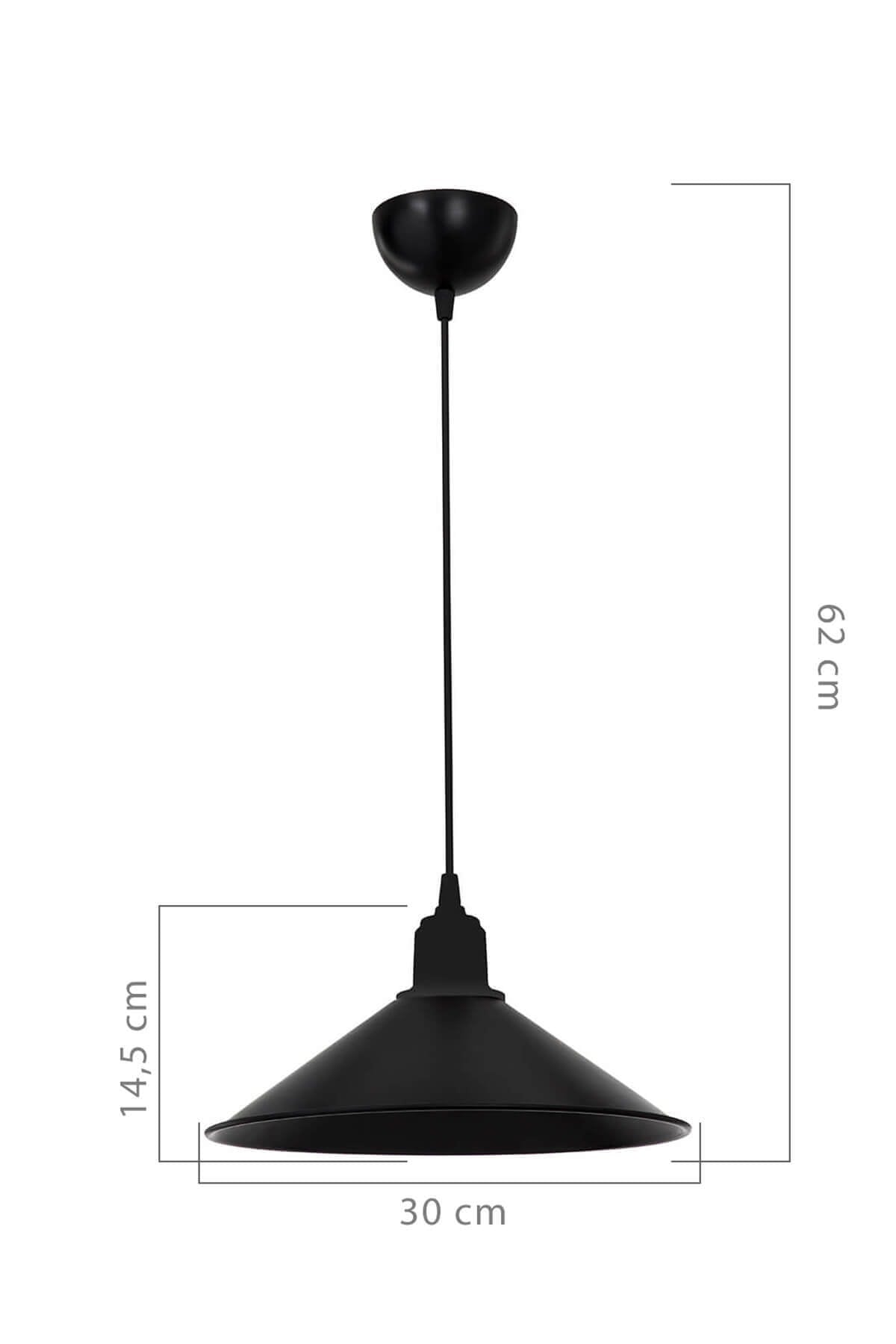 Large Maya Single Pendant Lamp Black