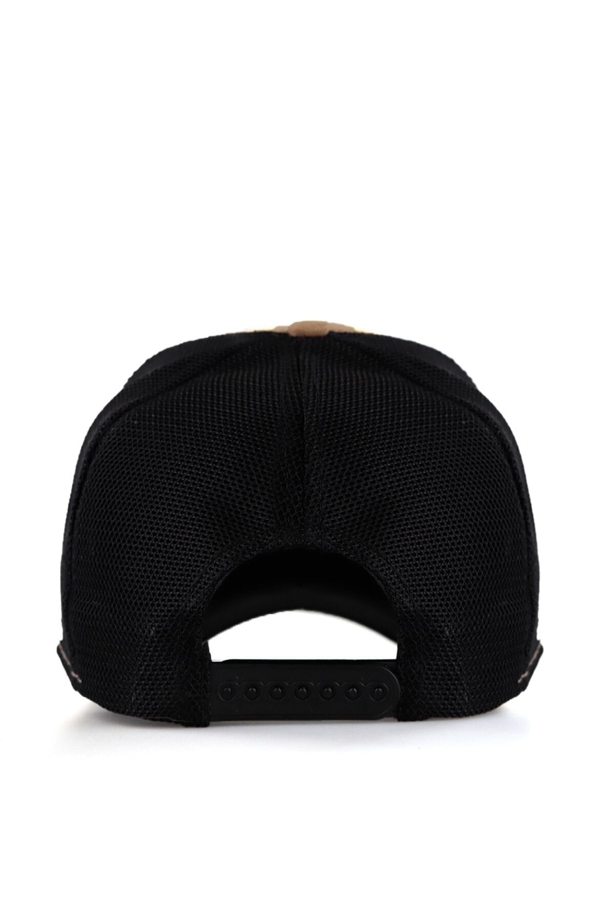 V1 Trucker Duckside - Unisex Mink-Black Hat (Cap) with 11 Code Logo