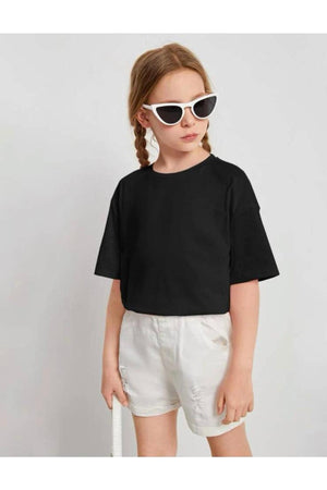 Pink Girl Back Mushroom Printed T-Shirt