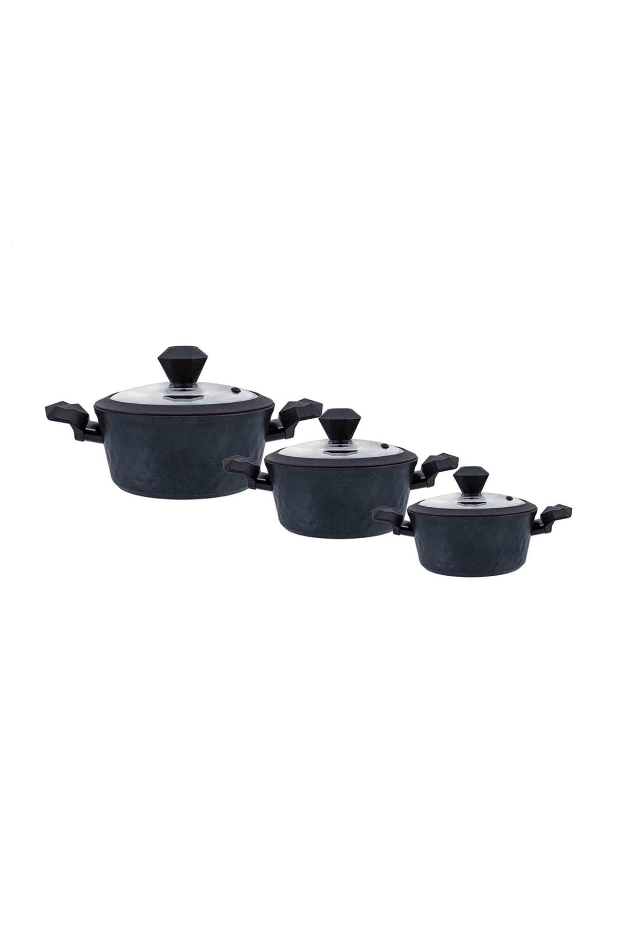 Biodiamond Antibacterial Handle Induction Base 6 Piece Cookware Set