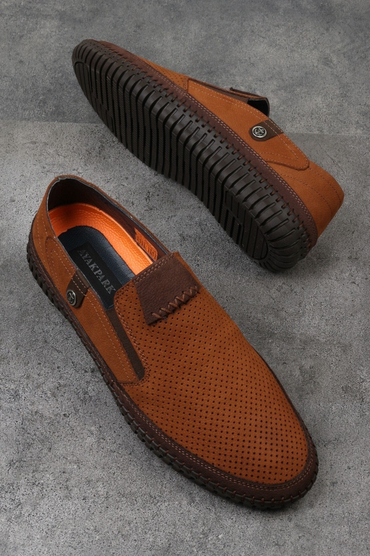 Casual Casual Summer Men'S Shoes Lace-Up Genuine Leather Men'S Shoes
