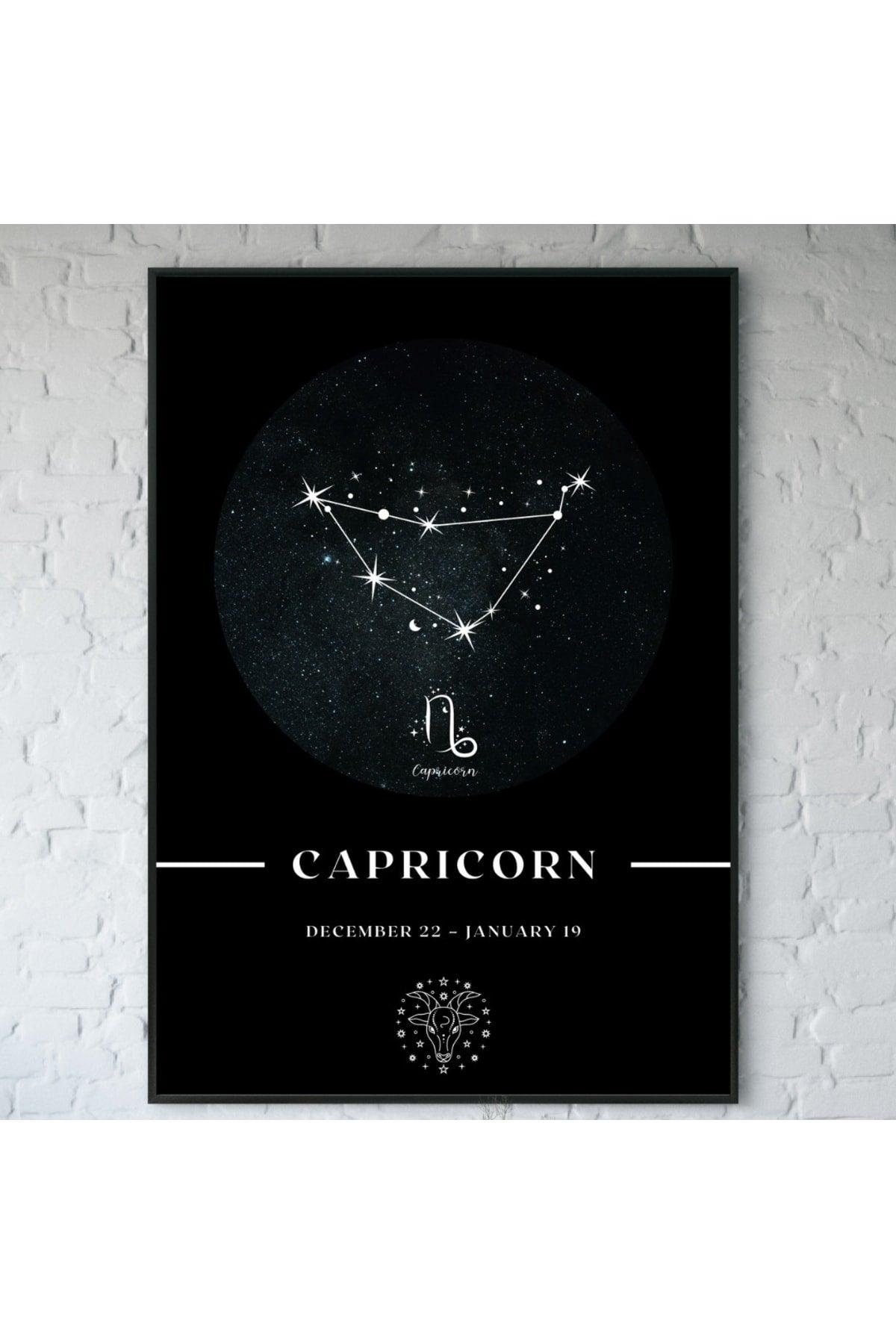 Capricorn Capricorn Zodiac Constellation Chart Astrology Horoscope Symbol 34x44cm - Swordslife