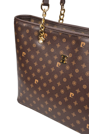 Coffee Monogram Women Shoulder Bag 05Po22Y1546