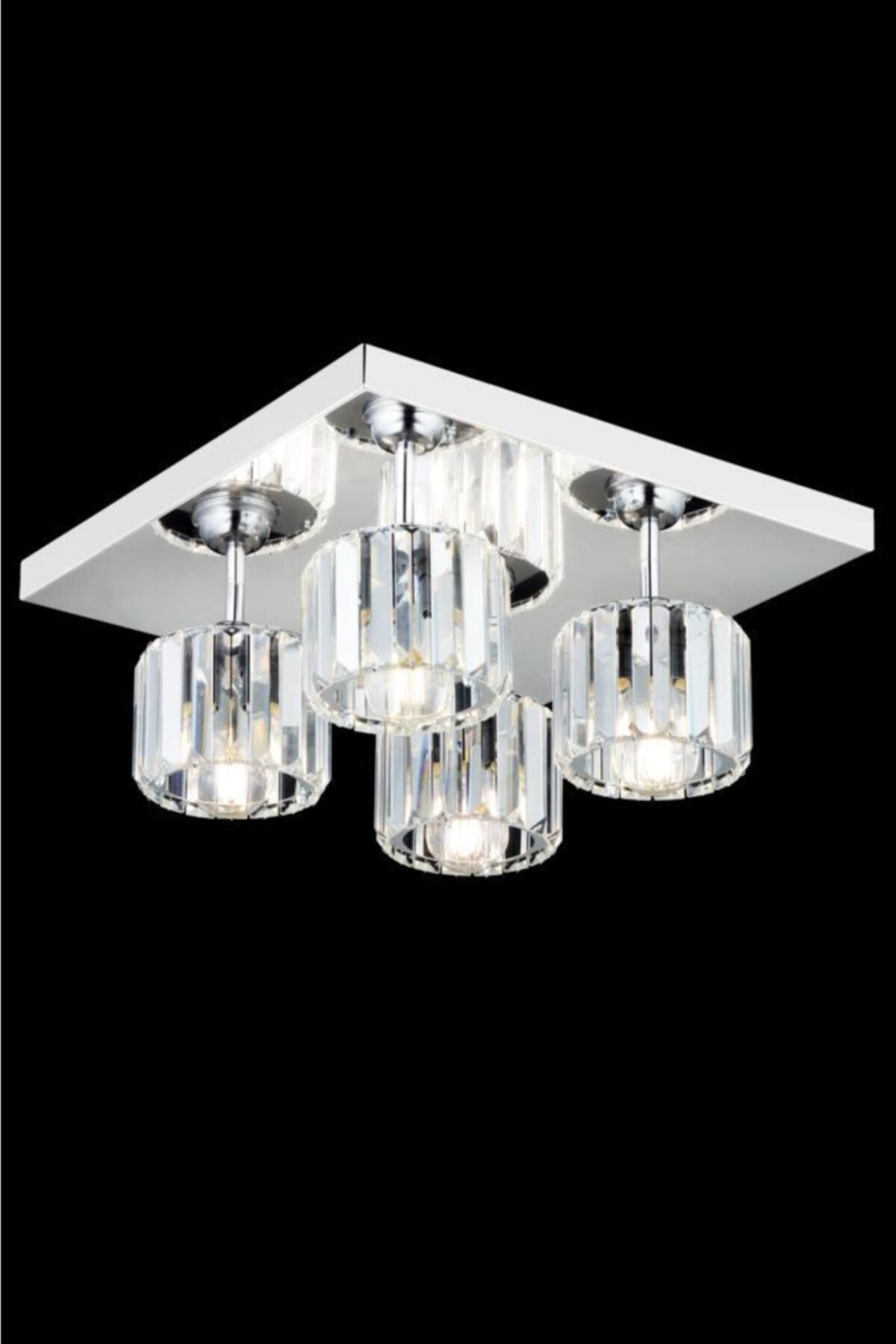 Lara 4-Piece Chrome Y-10 Chandelier