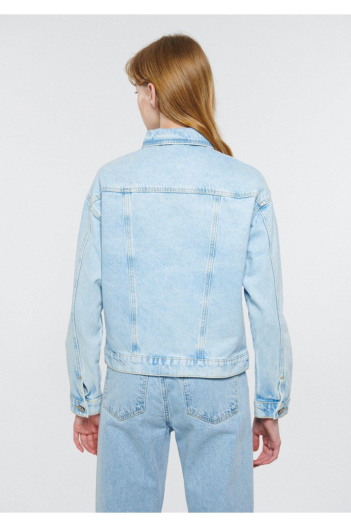 Vella Bleached Mv91 Street Jean Jacket Crop / Short Cut 1110116-83762 - Swordslife